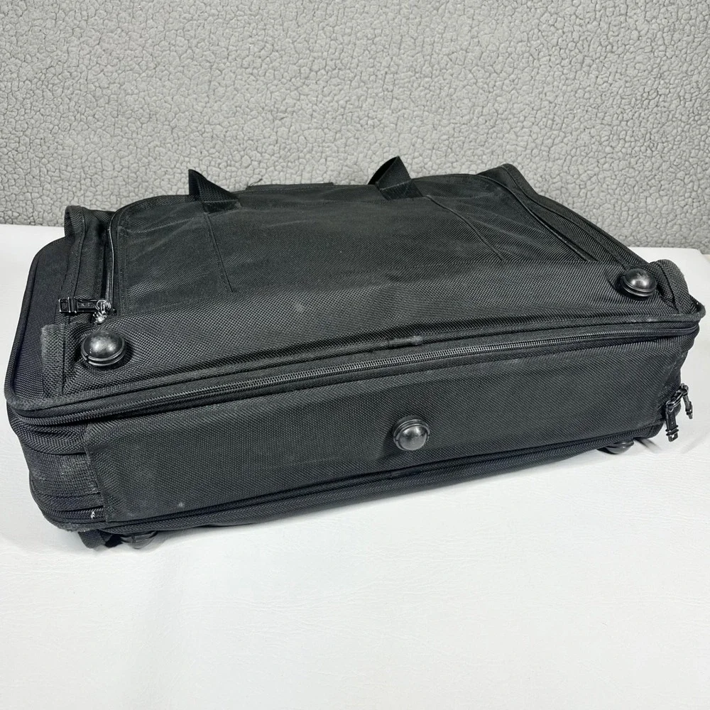 UMI Alpha 2 Expandable Organizer Laptop Briefcase Black Ballistic Nylon Carry On